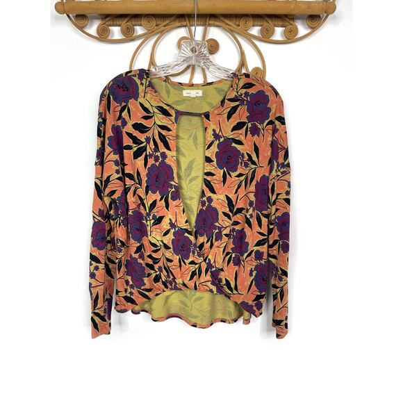 Urban Outfitters Silence + Noise Mia Cutout Surplice Top M - Picture 2 of 7